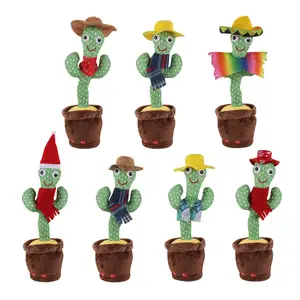 2023 i giocattoli di peluche per bambini più popolari che cantano danza divertente shakeologia farcito danza Cactus peluche giocattoli elettrici