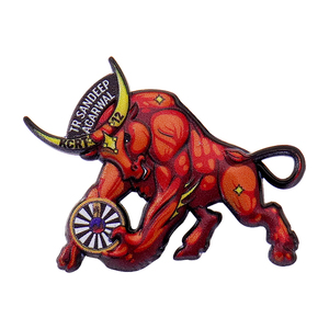 ที่กำหนดเองย้อนยุคไทยช้าง Pin สัตว์น่ารักป้ายการ์ตูนเข็มกลัดเคลือบปกขา - Product Image 2