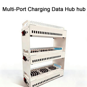 JYWD แท่นชาร์จ 3 ชั้น 60 พอร์ต USB ชาร์จเร็วสำหรับโทรศัพท์ทุกรุ่น อุปกรณ์เสริมแหล่งจ่ายไฟ สีดำ/ขาว - Product Image 3