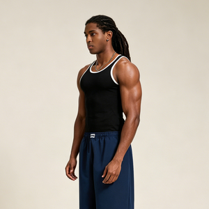 <span class=keywords><strong>Canotta</strong></span> da Palestra Personalizzata per <span class=keywords><strong>Uomo</strong></span>, 260gsm 95% Cotone 5% Spandex, <span class=keywords><strong>Canotta</strong></span> Senza Maniche per Fitness, <span class=keywords><strong>Canotta</strong></span> Estiva Slim Fit per <span class=keywords><strong>Uomo</strong></span> - Product Image 1