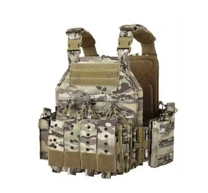 Chaleco Táctico de Camuflaje DFV05, Chaleco Táctico para Exteriores, Portaplacas de Liberación Rápida, Color Coyote, Equipo de Seguridad Ajustable, Chaleco Antibalas - Product Image 3