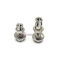 Ancres à découpe sous angle OKING en acier inoxydable M6 M8, vis à bride dentée pour systèmes de fixation par découpe sous angle