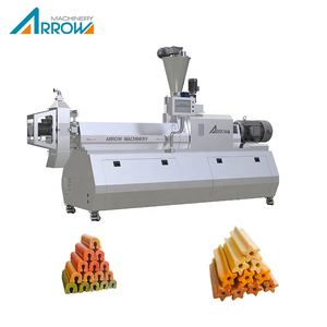 Máquina automática de doble tornillo <span class=keywords><strong>para</strong></span> hacer masticables <span class=keywords><strong>para</strong></span> <span class=keywords><strong>perros</strong></span>, motor multifuncional, extrusora de golosinas <span class=keywords><strong>para</strong></span> mascotas <span class=keywords><strong>para</strong></span> tiras de carne deshidratada, huesos y palitos. - Product Image 1
