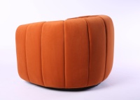 Fauteuils canapés de salon modernes, luxueux et uniques Chaises de canapé vintage en velours avec base en métal pour le salon