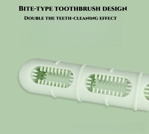 Nouveau jouet à mâcher pour <span class=keywords><strong>chien</strong></span> Bite and Brush, jouet à mâcher pour chiot avec poils pour le nettoyage <span class=keywords><strong>des</strong></span> <span class=keywords><strong>dents</strong></span>, jouet à mâcher interactif en silicone pour <span class=keywords><strong>chien</strong></span> - Product Image 2