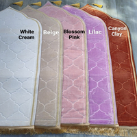 Tapis de prière gaufré de qualité supérieure pour adultes, coussin épais pour les genoux et ultra-doux, cadeau idéal pour le Ramadan/cadeau de mariage 65*115