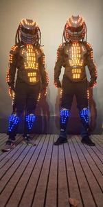 Costume de scène LED <span class=keywords><strong>Predator</strong></span>, vêtements lumineux, combinaison de robot LED, vêtements LED, costumes lumineux pour la danse et les spectacles - Product Image 4