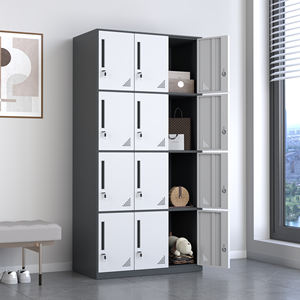 Tủ sắt có khóa, nhiều ngăn, dùng để đựng đồ cá nhân, văn phòng phẩm, nhà máy sản xuất. - Product Image 2