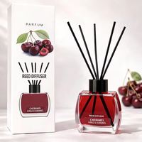 Diffuseurs à bâtonnets de luxe pour la maison, marque privée, 120 ml, écologiques, sans alcool, longue durée, en bouteille de verre