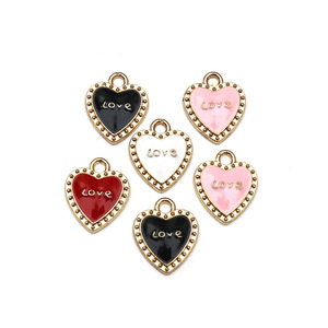 Pendentifs Cœur en Alliage de Zinc, Breloques Cœur pour Bijoux DIY, Accessoires Unisexe, Cadeau, Porte-clés, Chaîne de Téléphone - Product Image 4