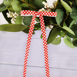 Nastro Grosgrain a Scacchi Rosso e Bianco Personalizzato OKAY Factory, 10mm 22mm 25mm 38mm, Termotrasferibile, Monofacciale, per Gare - Product Image 6