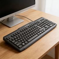 Usine personnalisée 9851 clavier filaire étanche ABS 104 touches clavier USB pour bureau nouveaux accessoires de travail
