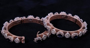 Magnifique bracelet Pacheli en diamant taille ovale, or rose 14 carats, couleur IJ naturelle, pureté SI, 10,74 carats, plaqué rhodium, bijoux élégants et luxueux - Product Image 5