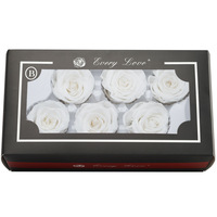PRB16 5-6CM Tête de Rose Stabilisée Têtes de Rose Éternelle Fleur de Rose Préservée pour Décoration