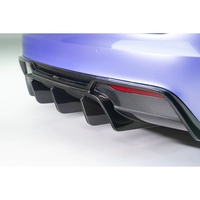 Diffuseur de pare-chocs arrière en fibre de carbone sèche avec procédé d'autoclave pour Tesla Model S Plaid V Style Tuning 2021+ Qualité supérieure
