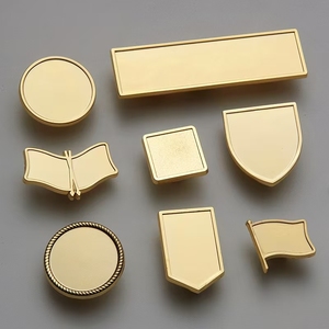 Placas de identificación personalizadas de acero inoxidable cepillado, etiquetas metálicas en blanco para muebles, puertas de madera y gabinetes - Product Image 5