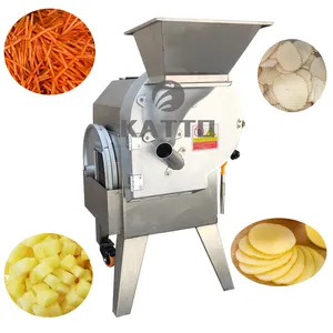 Máquina automática de procesamiento de frutas, cortadora de patatas, cortadora eléctrica de raíces y verduras