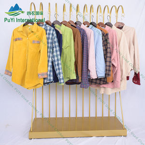 Ukay Vip Winter Flannel <strong>Ladies</strong> Plaid <strong>Polo</strong> Mens <strong>Shirt</strong> Used Clothes Second Hand Clothes Bales From <strong>Uk</strong> - Product Image 4