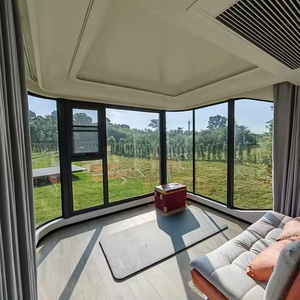 Conteneur de maisons de vacances modulaires futuristes commerciales et matériau en acier pour hôtels et capsule spatiale mobile à vendre - Product Image 3