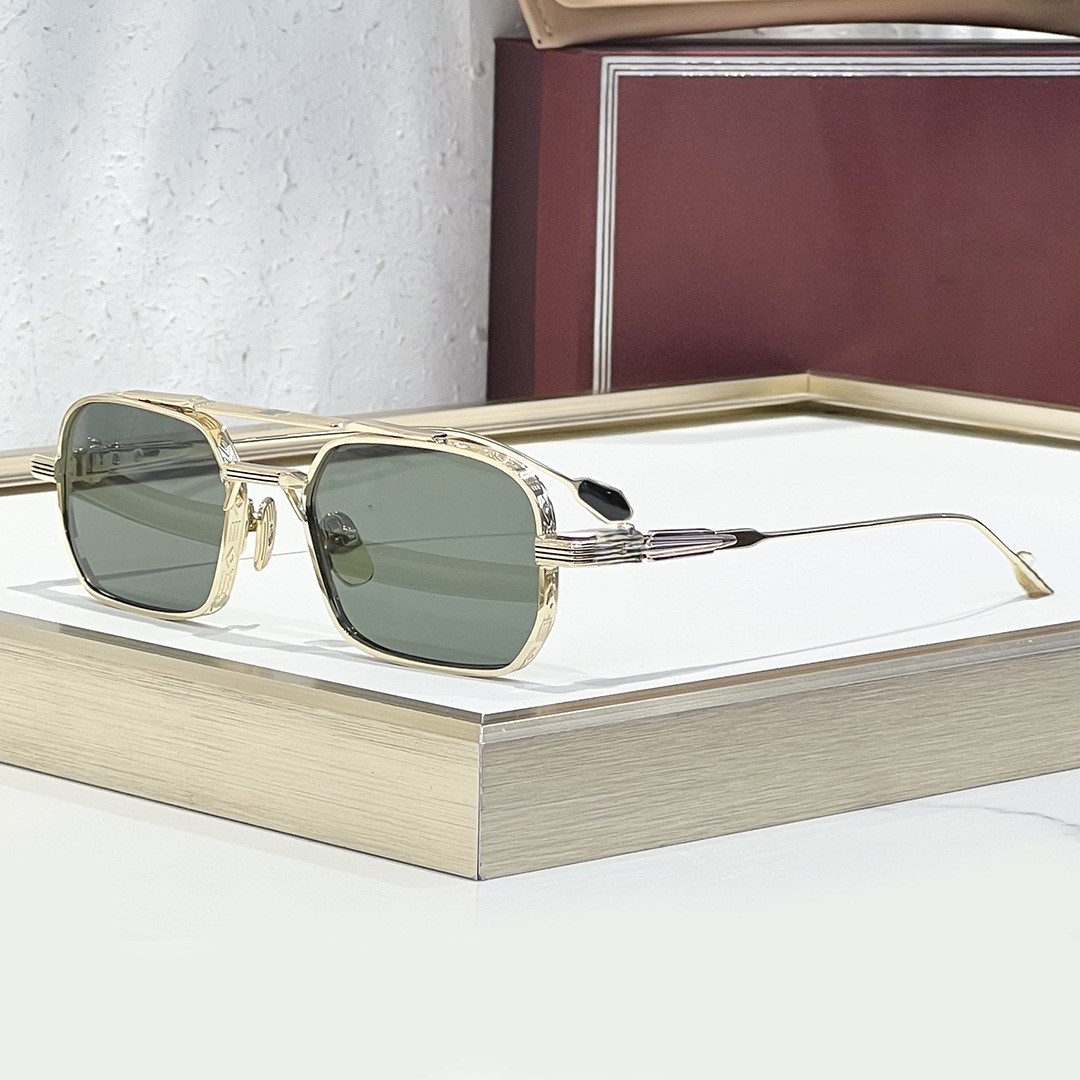 Gold frame green