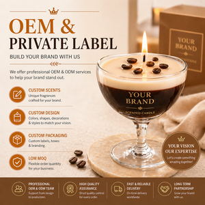Bougie personnalisée Espresso Martini - Vente en gros sous marque privée pour la revente, cadeau à fort profit, commandes en gros B2B disponibles - Product Image 6