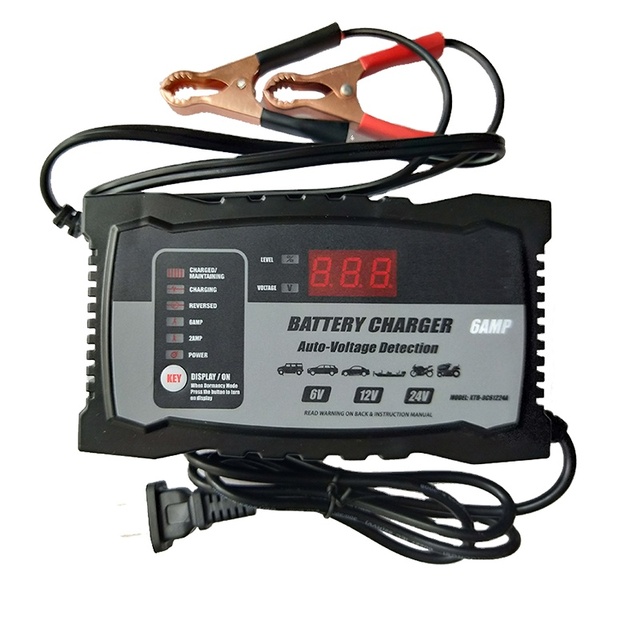 Factory Price Smart Battery Charger Fast Power Charging Charge Current Selectable Car Battery Charger