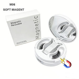 ערכת ריסים סינתטיים מגנטיים רכים לשימוש חוזר בעבודת יד ריסים מלאכותיים קלים משקל אחיזה חזקה למראה נפח דרמטי קל ליישום - Product Image 1