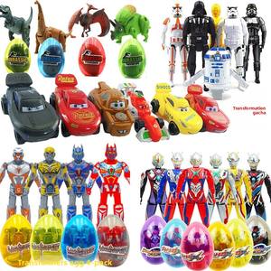Ensemble d'œufs transformables Anime Avengers, jouet capsule surprise voiture poney, jouets éducatifs pour enfants, cadeau, livraison directe, jeunes 7-14 ans - Product Image 2