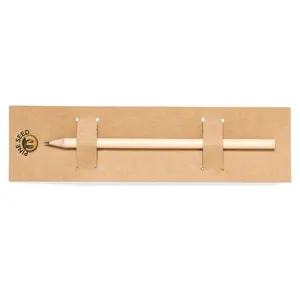 Matita in legno semi-naturale, gadget ecologici - Product Image 4