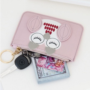 Cheap <b>Cute</b> Kawaii PU Slim Wallet Children Cartoon Portable Water Resistant Eco-Friendly Money Card Holder Zipper Mini Coin <b>Purse</b> - Product Image 3