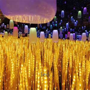 Hôtel de vacances voie centre commercial <span class=keywords><strong>vitrine</strong></span> affichage étanche extérieur lumineux conte de fées éclairage led blé oreille roseau fleur lampe - Product Image 4