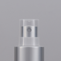 30/50/100/120ml argent métallique vide emballage cosmétique de luxe détergent aluminium toner brouillard vaporisateur avec pompe