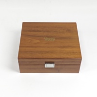 Boîte à montres en bois massif naturel, doublure en velours, insert en mousse, quincaillerie métallique, logo personnalisé pour marque de montres, vente en gros et cadeau haut de gamme