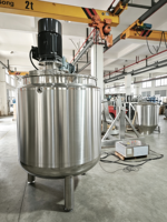 Cuve de mélange et de dispersion à chemise de refroidissement pour revêtement en résine époxy, avec système de raclage, 500L 1000L 2000L