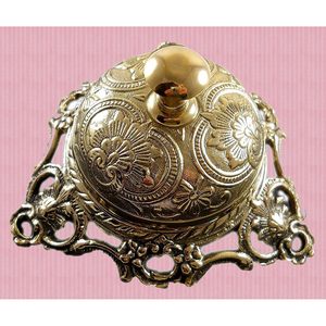 PARIJAT Handicraft Brass Desk <b>Bell</b> Solid & Ornate Design for Hotel Reception for <b>Schools</b> Restaurants Hotels Amenities - Product Image 2