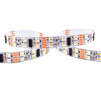 UL/CE/RoHS сертифицированная 24 В смарт-RGBW DMX512 Светодиодная лента с 8-битным управлением цветом 120 светодиодов 20 пикселей света Usc512 Адресуемая Светодиодная лента