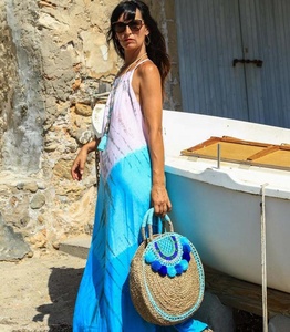 <b>Boho</b> Summer Cartoon Print Maxi <b>Dress</b> for Women Breathable <b>Plus</b> <b>Size</b> 100% Rayon - Product Image 1
