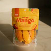 Gedroogde Mango Doypack Snack Stand-up Zipzak Mono Resealable Folie Pouch voor zoete tropische fruitsnacks, geschikt voor schappresentatie