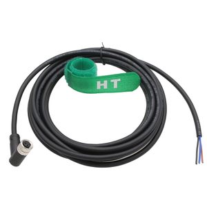 Cable de datos y alimentación HangTon M8 de 3 pines, hembra, ángulo recto, para sensor, actuador, control de automatización, I/O - Product Image 2