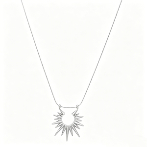 Collar de Clavícula de Acero de Titanio Sunburst, Joyería de Moda - Product Image 1