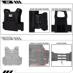 Chaleco Táctico de Liberación Rápida para Caza, Transpirable, para Entrenamiento de Combate, Equipo de Guardia de Seguridad, Chaleco Táctico Modular con Peso - Product Image 3