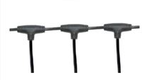 Konektor Kabel Tipe T Tahan Air LLT Premium Kualitas M12 IP68 2/3/4pin untuk Luar Ruangan