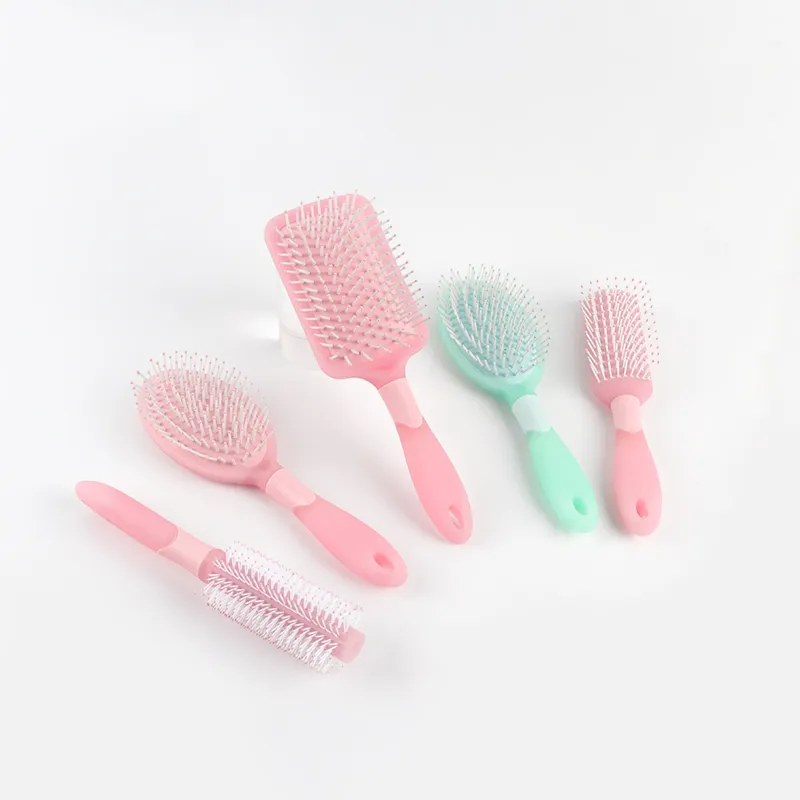 Straightener Styling Comb Hair Brush Custom Logo With Rubber Coating