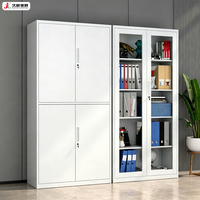 Armoire de rangement basse JIUSHUN de style moderne en acier verrouillable pour dossiers, données de bureau et archivage de bons financiers