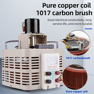 Regolatore di Tensione Manuale Singolo TDGC2-500/1k/2k/3kW 50/60Hz Trasformatore di Potenza Flyback in Rame Puro Uscita Regolabile 0-250V - Product Image 4