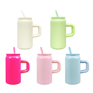 नया आगमन 16 औंस स्टेनलेस स्टील टंबलर वैक्यूम इंसुलेटेड रंग के सबलिमिनेशन पुआल ढक्कन कुआ सकता है - Product Image 1