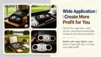 Nouveau style – Coupe-cigares personnalisé avec logo, briquet à cigares doré avec coupe-cigares, ensemble coupe-cigares en V en acier inoxydable, marqueur de balle de golf