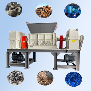 Automatic 800 Type Tyre Double Shaft <b>Shredder</b> Rubber Crushing Recycling Machine - Product Image 1