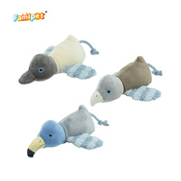 Famipet Fabricant Grossiste Nouveau Thème Hiver Design Oiseaux Amusants Jouet en Peluche Doux et Froissé pour Animaux Jouets Couineurs pour Chiens
