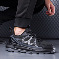 Nouvelles chaussures de sport pour hommes en maille respirante, légères, absorbant les chocs, confortables, pour le campus, à lacets, pour l'automne
